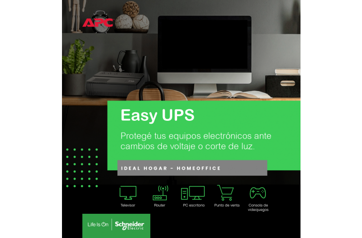 APC UPS BV500I AR con estabilizador (500VA)