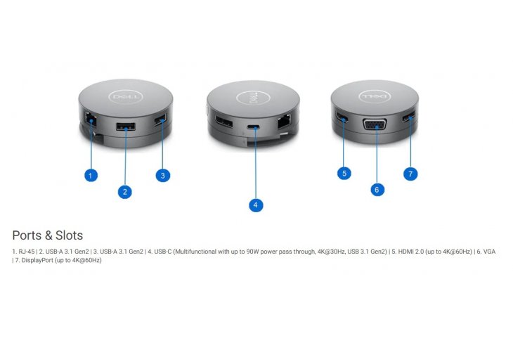 Dell Dock DA310 USB-C 7 en 1