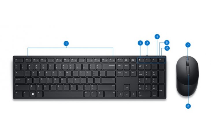 Dell Kit Teclado Mouse Wireless KM5221W