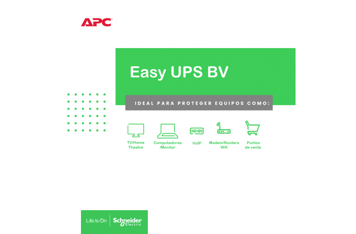 APC UPS BV1000I AR con estabilizador (1000VA)