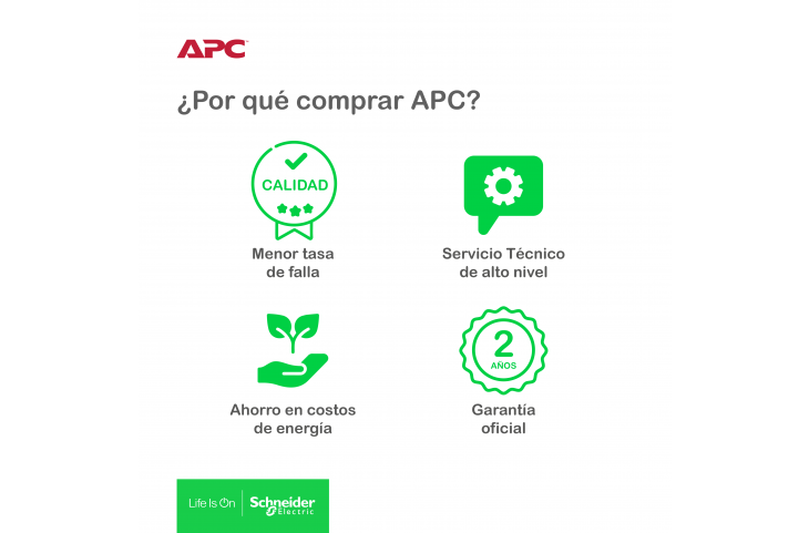 APC UPS BV650I AR con estabilizador (650VA)