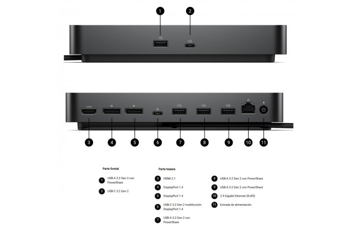 Dell Dock WD25 130W USB-C (100W Power Delivery)